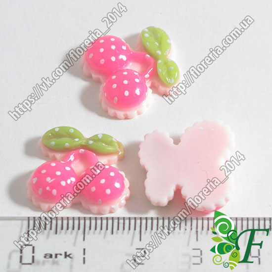 Объемная Серединка вишенка розовая за 2 шт. Kit_Сб-98