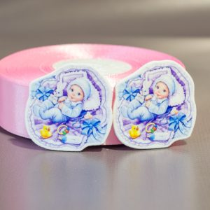 Кабошон Серединка Детский микс Малыш в голубом Сб-405