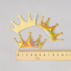 Декор патч Корона принцессы золото Апли-11