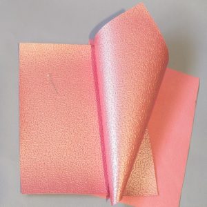 Кожа Экокожа Завитки розовый Кожа-159