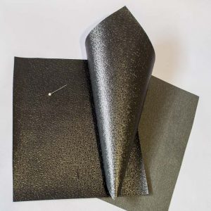 Кожа Экокожа Завитки черный Кожа-164