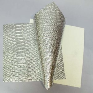 Кожа Экокожа Крокодил серебро Кожа-225
