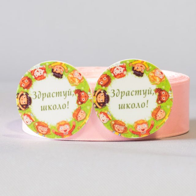 Заготовка для значка Здравствуй школа