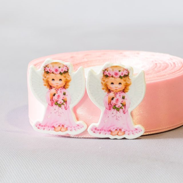 Кабошон Серединка Ангел в розовом