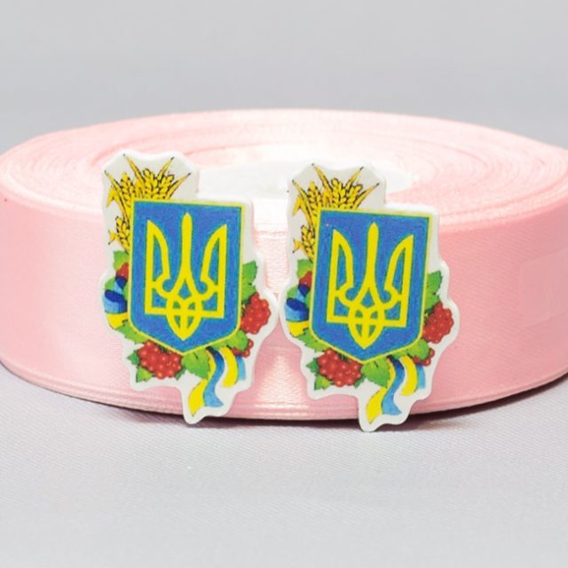 Заготовка для значка Герб Украины Трезубец и пшеница
