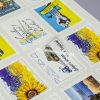 Стикеры наклейки 19 шт. на листе Фигурные Новогодние марки