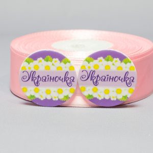 Кабошон Серединка Круглая Украиночка с ромашками