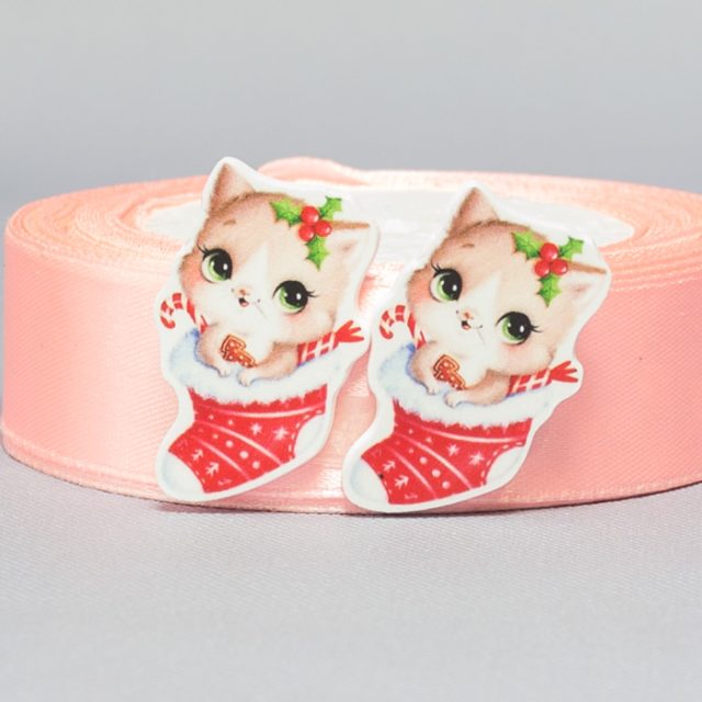 Кабошон Серединка Котик в носке