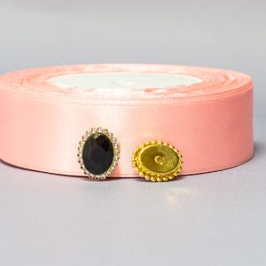 Кабошон Овал черный