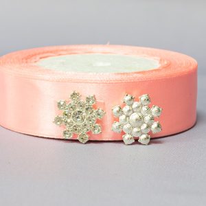 Кабошон Снежинка в стразах