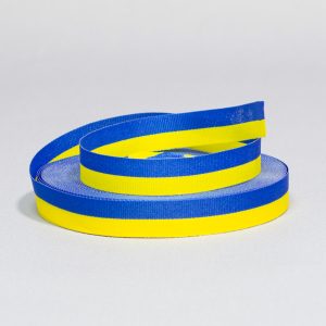 Лента декоративная Сине-желтая (флаг) 1,2 см. за 3 м.