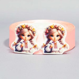 Кабошон Серединка Школьница в венке