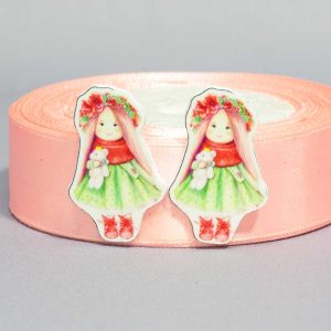 Кабошон Серединка Тильда в салатовом пальто БРАК