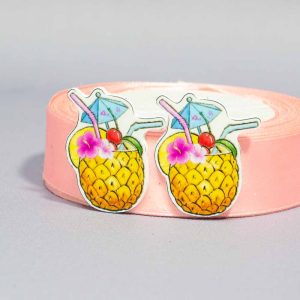 Кабошон Серединка Ананасовый коктейль БРАК