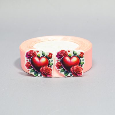 Кабошон Серединка Сердце и розы