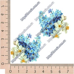 ТермоНаклейки Букет сирень и нарциссы за 2 шт