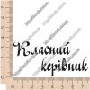 ТермоНаклейки Классная руководительница черный цвет за 2 шт