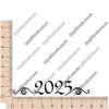 ТермоНаклейки 2025 черный цвет за 2 шт