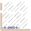 ТермоНаклейки 2025 синий цвет за 2 шт