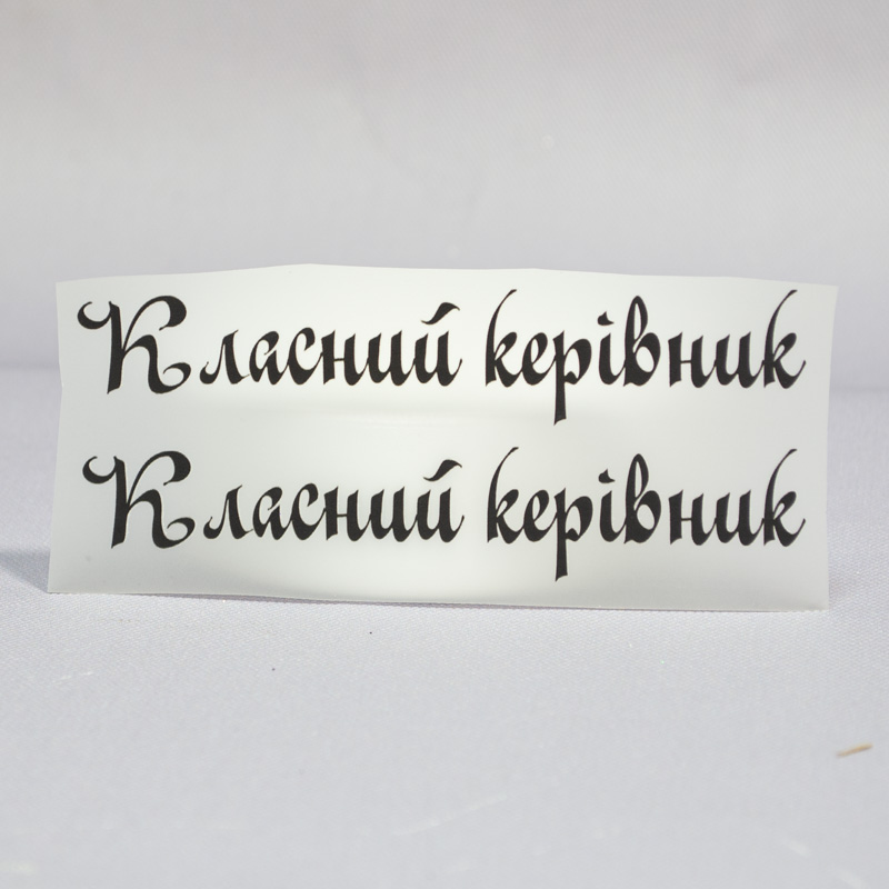 ТермоНаклейки Классная руководительница черный цвет за 2 шт