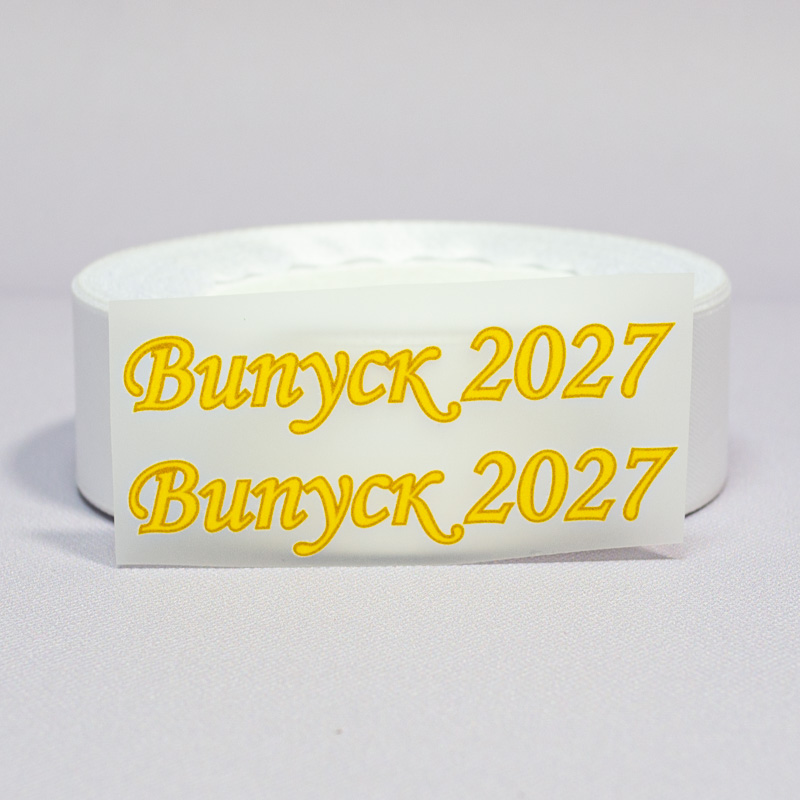 ТермоНаклейки Выпуск 2027 желтый цвет за 2 шт