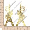 ТермоНаклейки ЗОЛОТО Эйфелева башня за 2 шт