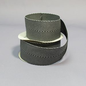 Лента Натуральная Елочка 3,6 см черная за 1 м.