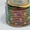 Лента Фатиновая Полосы пайетки 6 см черная за 1 м.