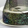 Лента Органза с каплями 4 см черная за 1 м.