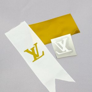 ТермоНаклейки ЗОЛОТО Знак Луи Витон за 2 шт