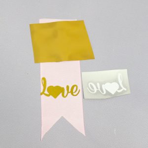 ТермоНаклейки ЗОЛОТО Сердце Love за 1 шт