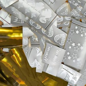 100 пар ТермоНаклейки ЗОЛОТО ОПТ -40% от розничной цены. ПОД ЗАКАЗ!
