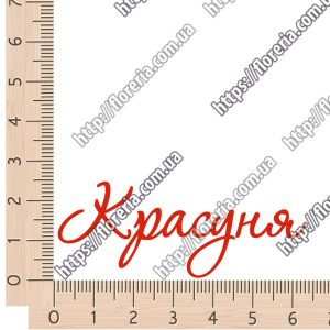 ТермоНаклейки надпись Красавица курсив за 2 шт