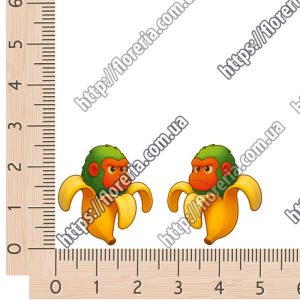 ТермоНаклейки Итальянские мемы Обезьяна-Банан Chimpanzini Bananini