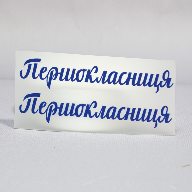 ТермоНаклейки Первоклассница синий цвет за 2 шт