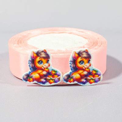 Кабошон Серединка Лошадь с мандаринами