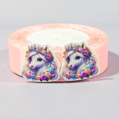 Кабошон Серединка Голова лошади розы и корона