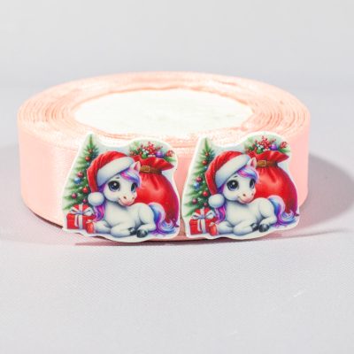 Кабошон Серединка Лошадь елка и подарки