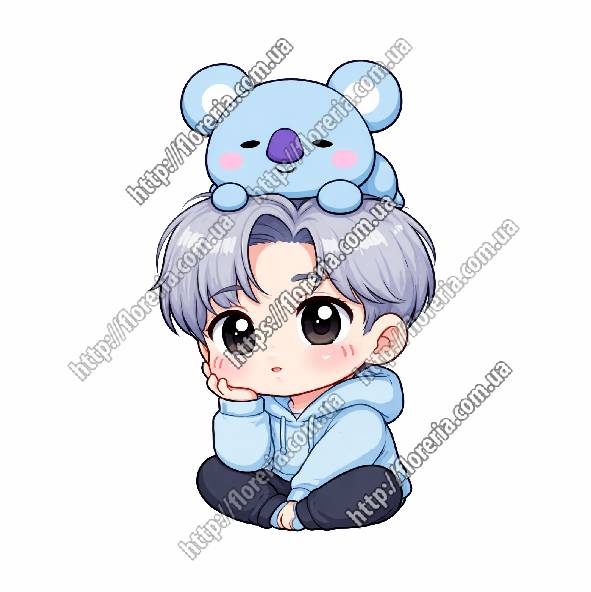 Заготовка для значка BTS RM (Ким Намджун) коала Коя