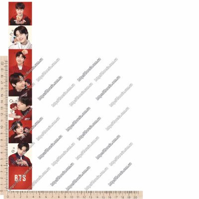 ТермоНаклейки БТС BTS Лента 30 см за 1 шт