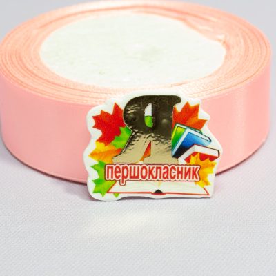 Кабошон пластиковый Зеркальная вставка Я Первоклассник