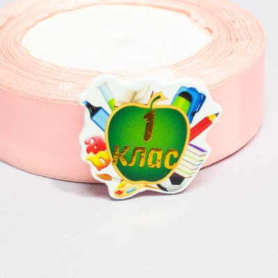 Кабошон пластиковый Зеркальная вставка Школьная доска 1 класс