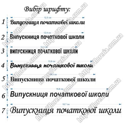 Наклейка из ТермоПленки Зеркальная Выпускница начальной школы за 2 шт