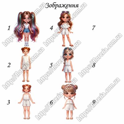 ТермоНаклейки на одежду Девочки